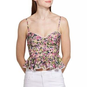 NWT - DRESS FORUM Peplum Tank Top - Medium